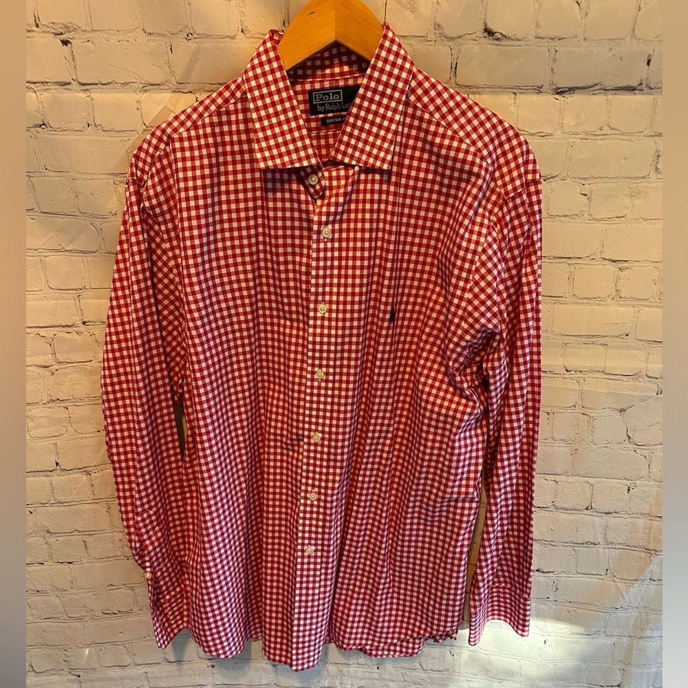 Polo by Ralph Lauren Custom Fit 100% Cotton Dress Shirt 17 1/2 34/35